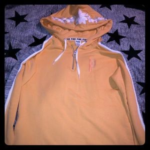 PINK Yellow quarter zip pullover XS